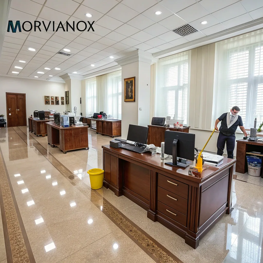 Office space cleaned by MORVIANOX